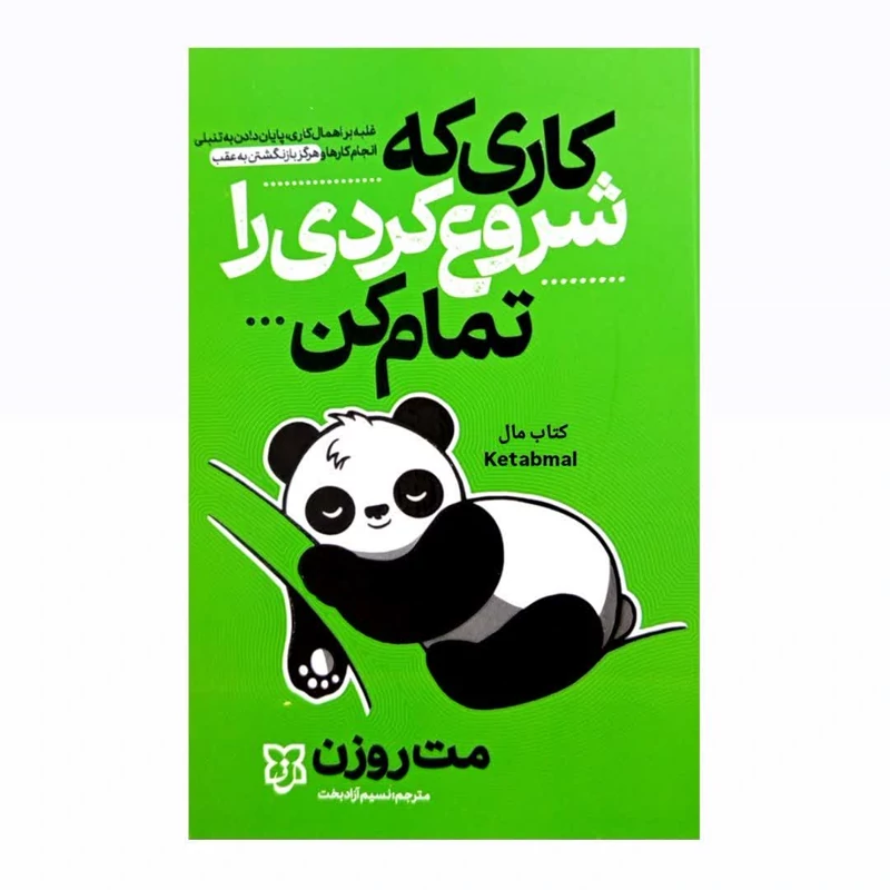 کتاب کاری که شروع کردی تمام کن اثر مت روزن انتشارات نیک فرجام